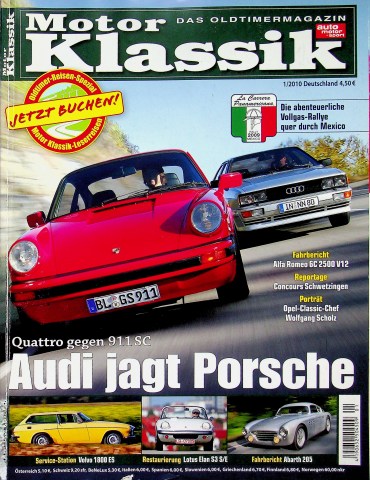 Deckblatt Motor Klassik (01/2010)